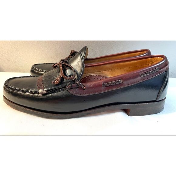 Footjoy Kiltie Tassel Loafers Black/Brown Men’s Shoes Size 9 Medium - Picture 11 of 12